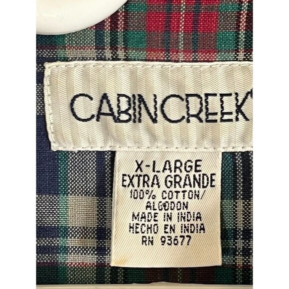 Vintage Patchwork Denim Jacket XL Blue Festive Holiday Neutral Country Farm 80s - Picture 7 of 9